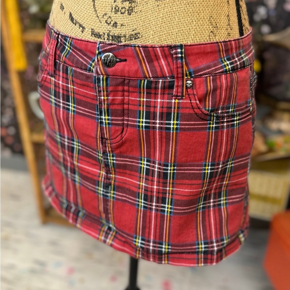 Trippnyc vintage plaid miniskirt